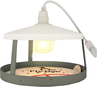 Fly Bye Flea Traps for Home - 2x Flea Lamp Trap w/ 12 Flea Trap Sticky Discs - Flea Killer for Home - Less Hassle than Flea Bombs for the Home - Truly Replicates Animal Body Heat